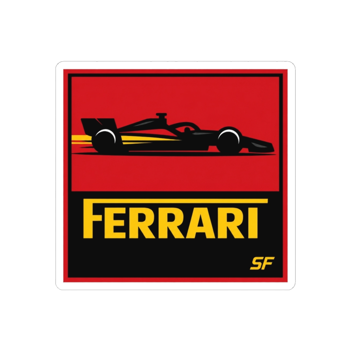 Scuderia Ferrari F1 racing team stamp - F1 Sticker