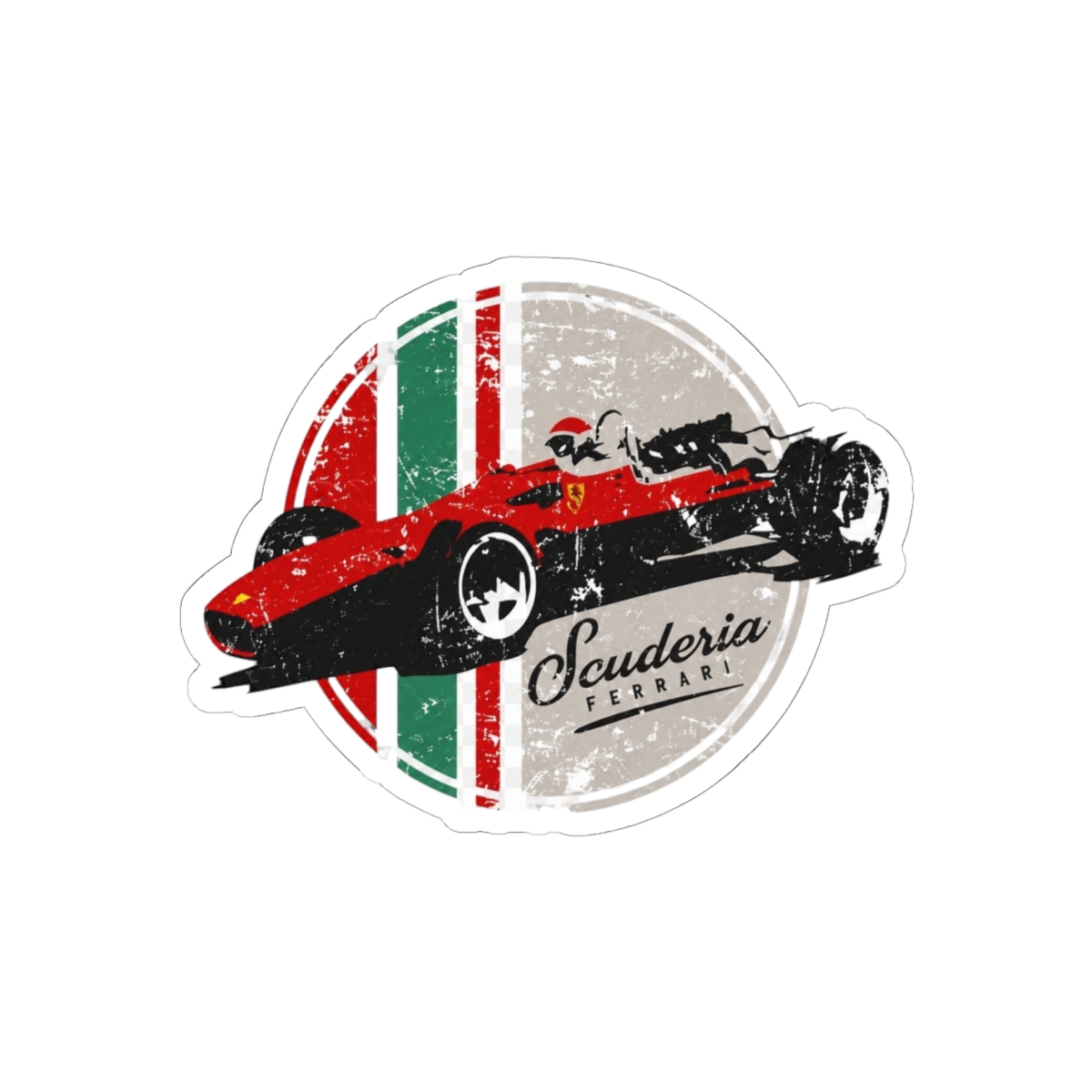 Vintage Scuderia Ferrari Dino Sticker