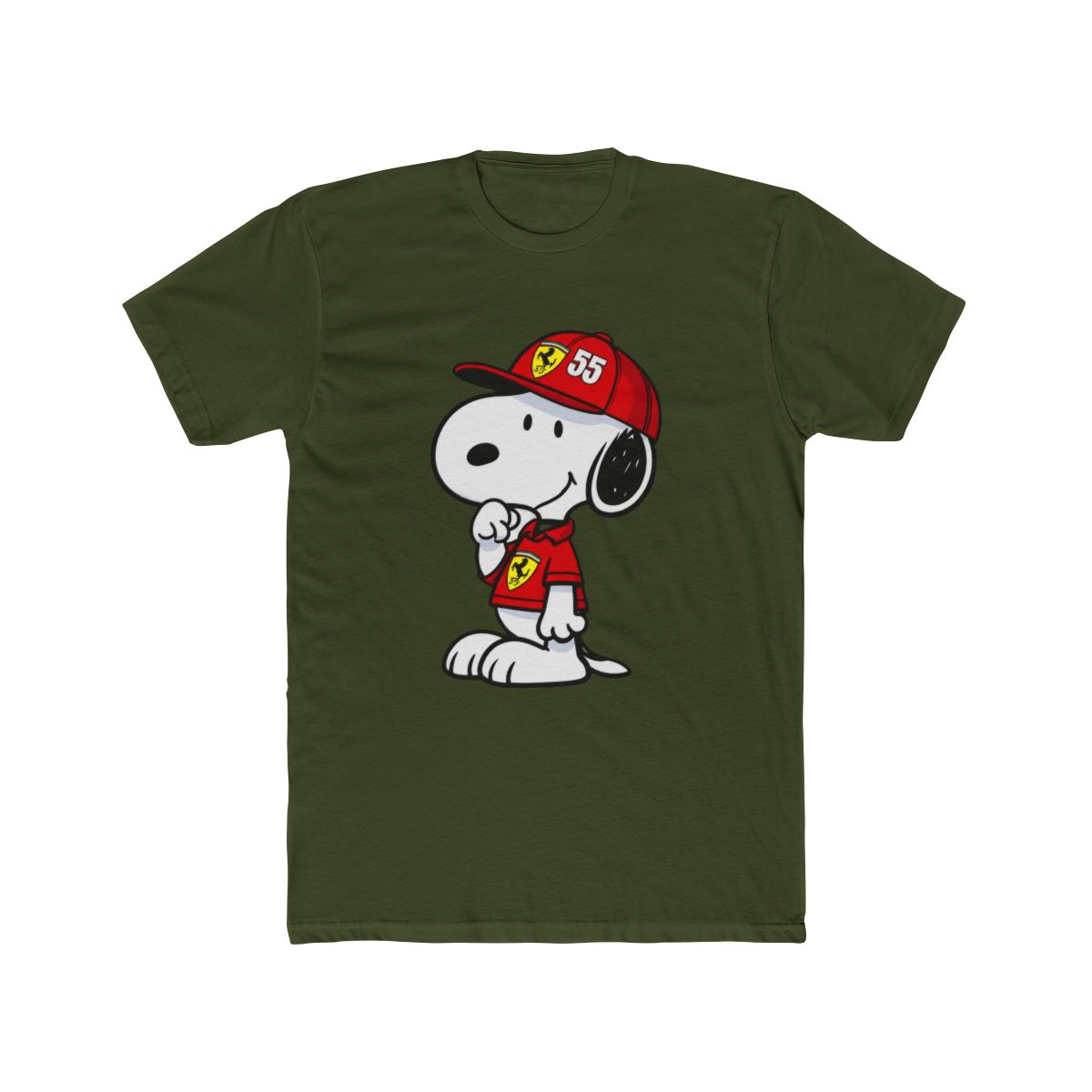 Snoopy Ferrari F1 Racing Fan T Shirt | Scuderia Ferrari - alternate angle 4, merchandise