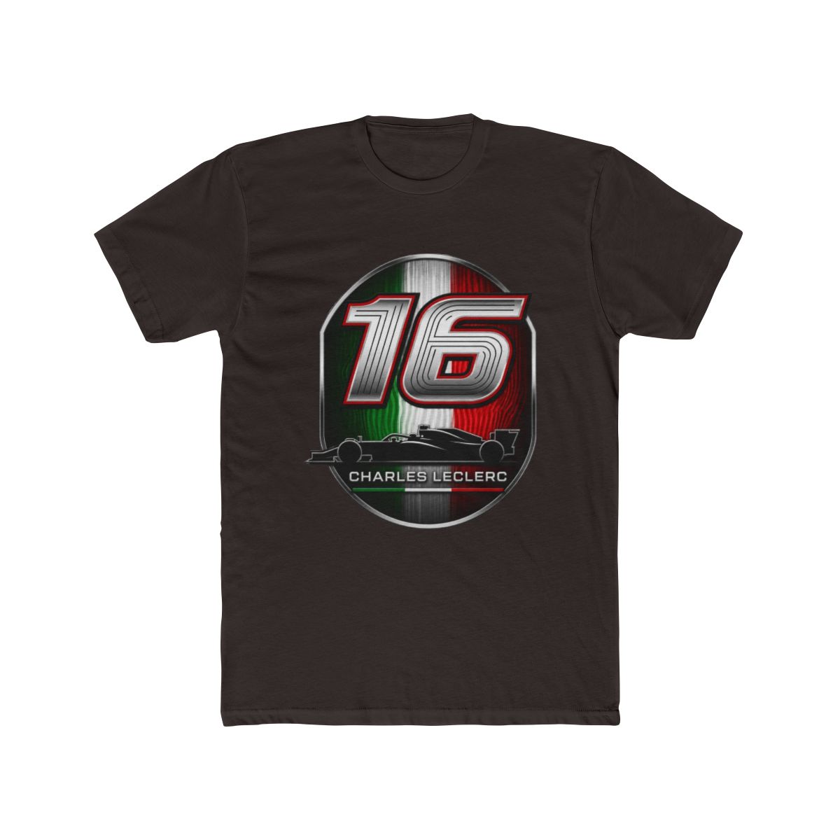 Charles Leclerc 16 Italian Emblem F1 Ferrari T Shirt | Scuderia Ferrari - alternate angle 2, merchandise