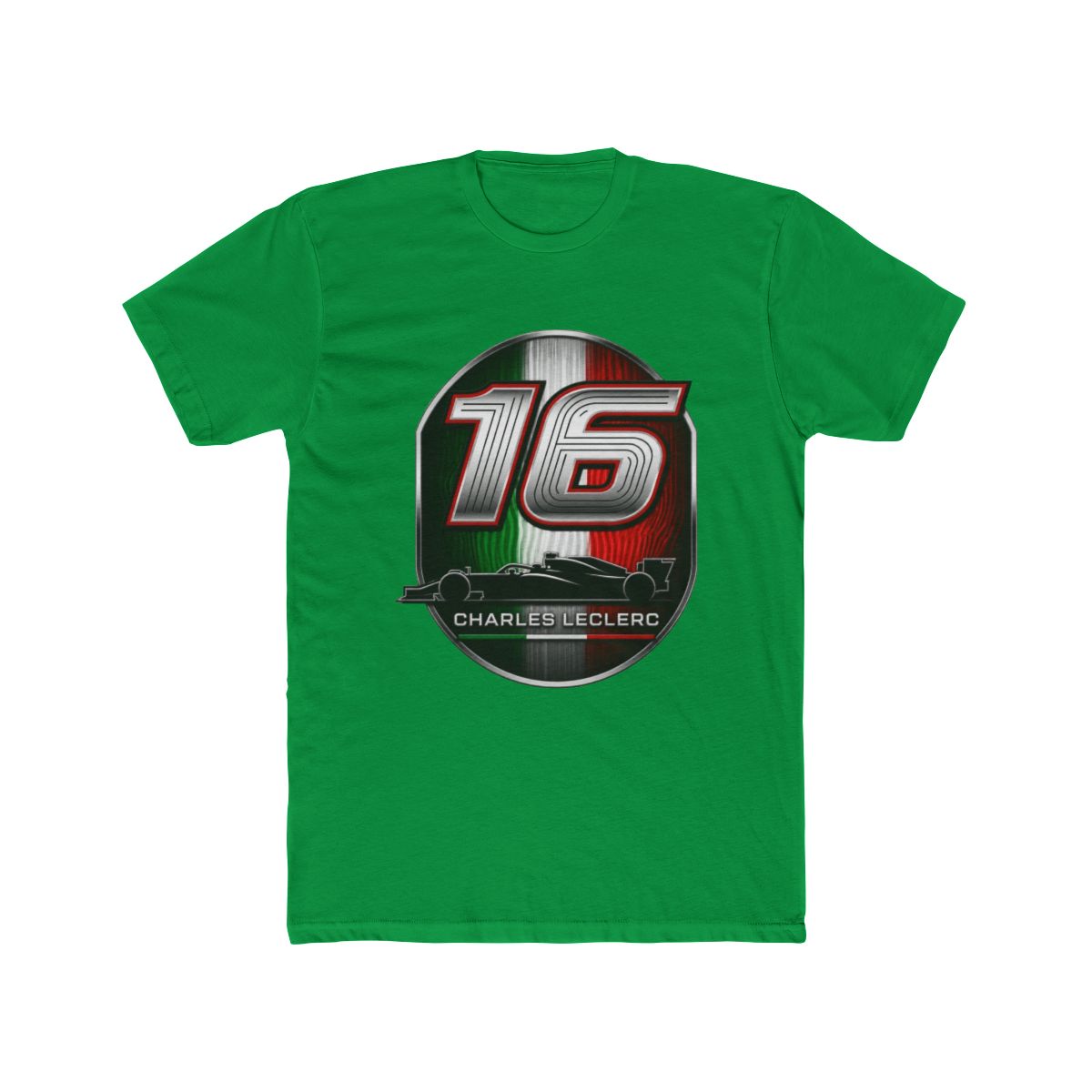 Charles Leclerc 16 Italian Emblem F1 Ferrari T Shirt | Scuderia Ferrari - alternate angle 5, merchandise