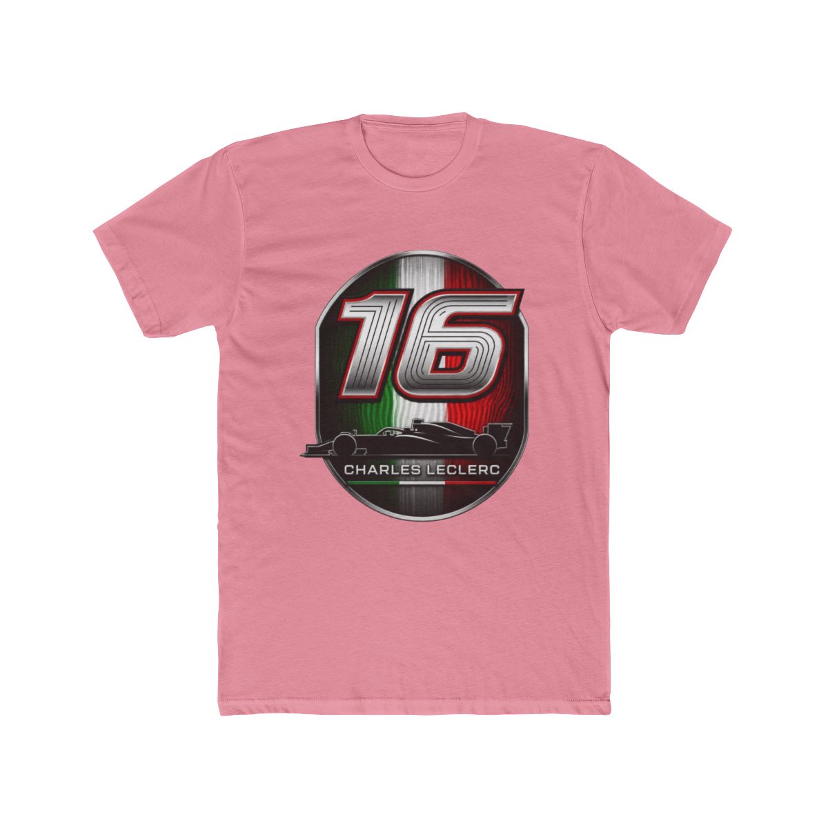 Charles Leclerc 16 Italian Emblem F1 Ferrari T Shirt | Scuderia Ferrari - alternate angle 3, merchandise