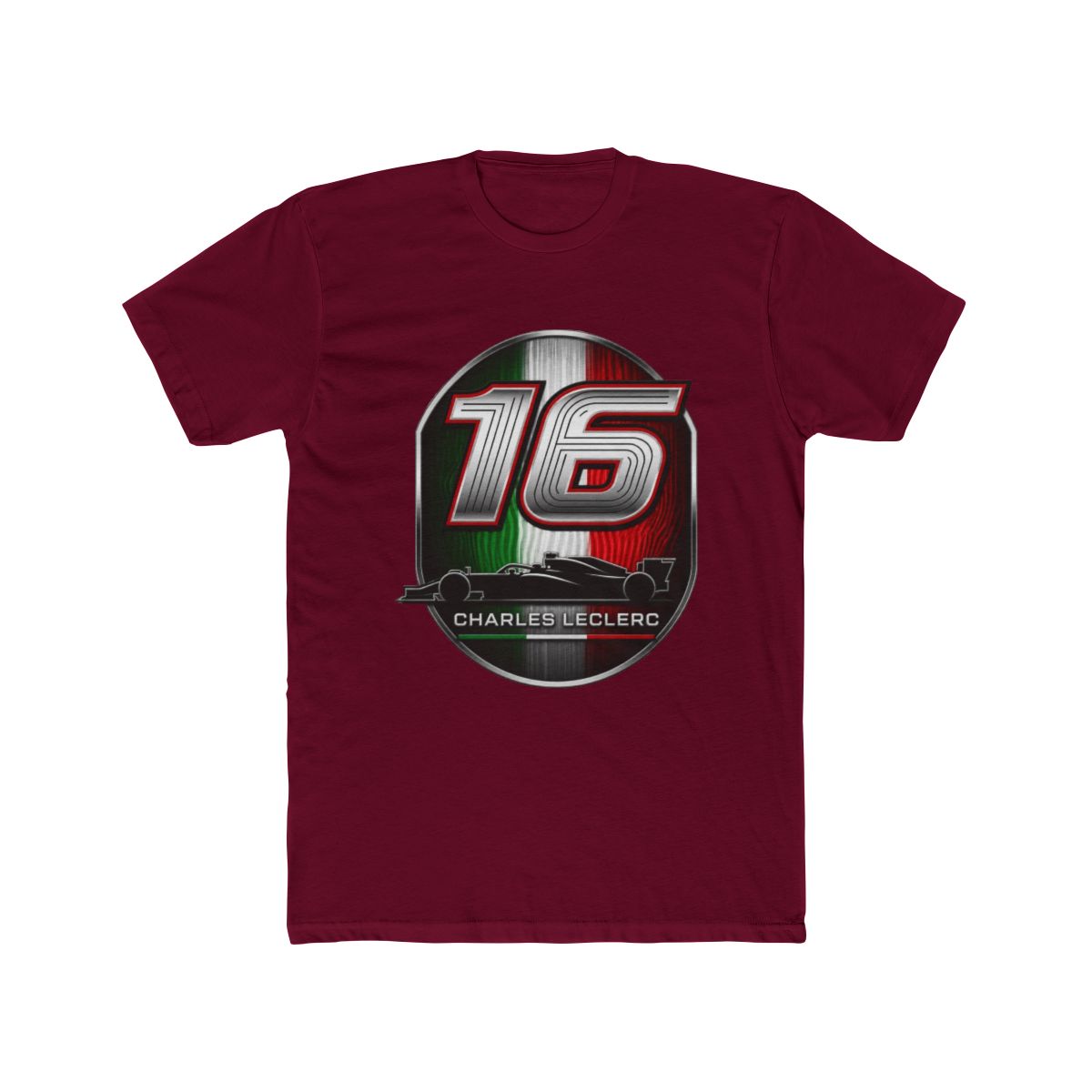 Charles Leclerc 16 Italian Emblem F1 Ferrari T Shirt | Scuderia Ferrari - alternate angle 4, merchandise